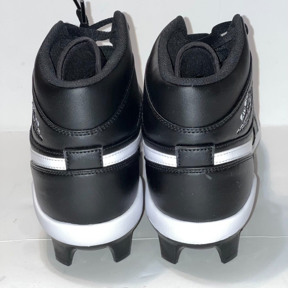 Air Jordan 1 Retro MCS Baseball Cleats Black Molded MEN'S 10 AV5354-001 NEW - Picture 13 of 15